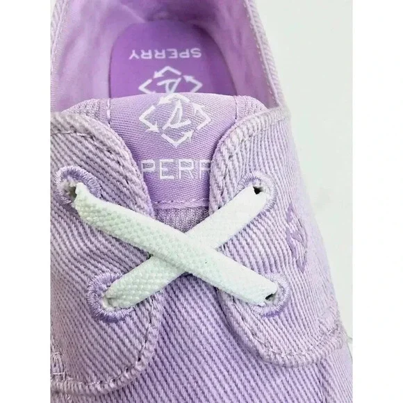 Sperry Top Sider Size 9W Women's Lavender Low Lace Fashion Boat Shoes STS55881 - Picture 6 of 13